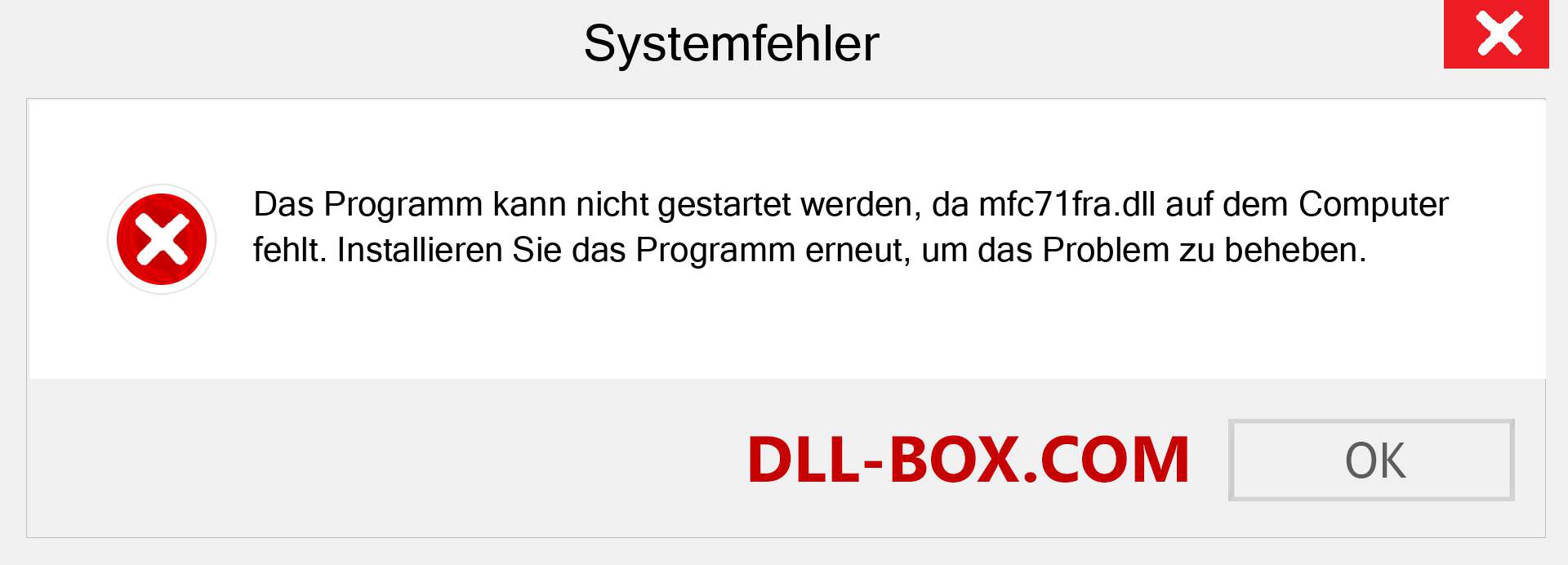 mfc71fra.dll-Datei fehlt?. Download für Windows 7, 8, 10 - Fix mfc71fra dll Missing Error unter Windows, Fotos, Bildern