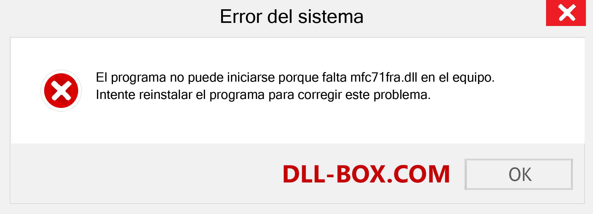 ¿Falta el archivo mfc71fra.dll ?. Descargar para Windows 7, 8, 10 - Corregir mfc71fra dll Missing Error en Windows, fotos, imágenes